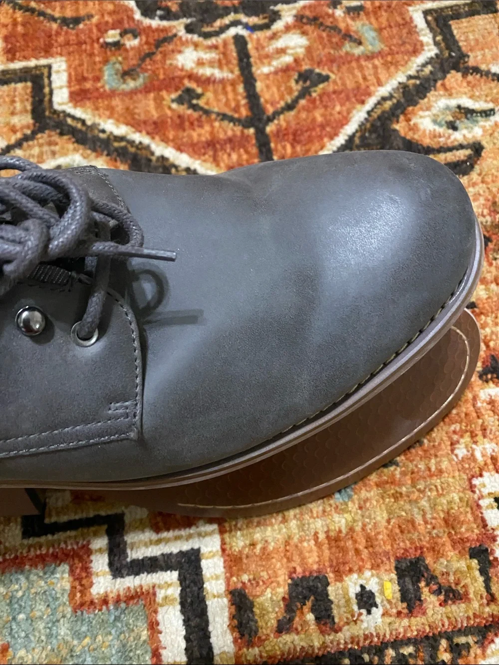 Men's Grey Hawker Rue Derby Shoes — Classic Lace-Up Oxford
